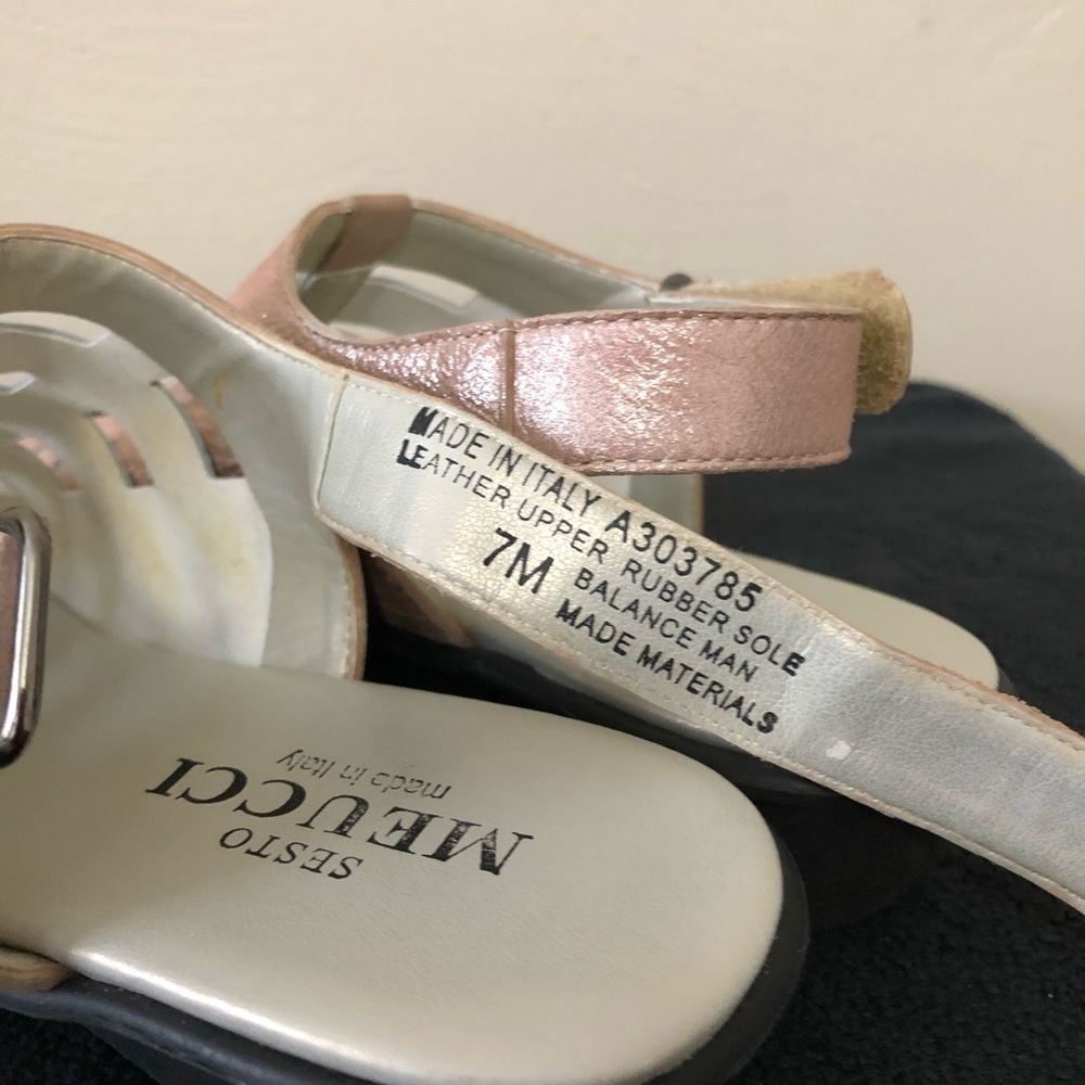 Sesto Meucci Metallic Sandals - Picture 5 of 6